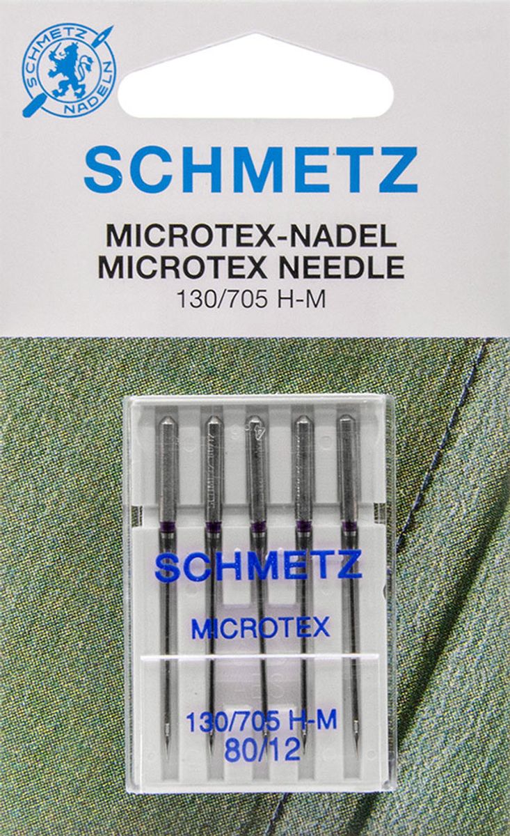 Aiguille Schmetz 60 à 80 Microtex 130/705 H-M 2 aiguilles de 60 2