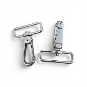MOUSQUETON  argent 40mm par 2