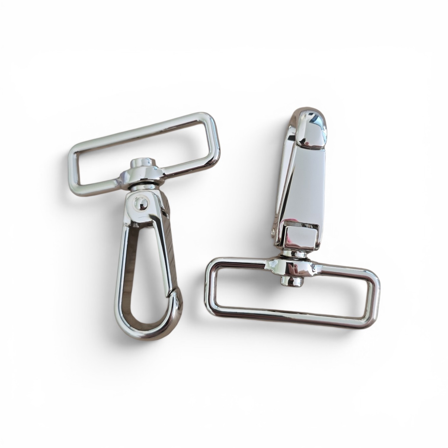 MOUSQUETON argent 40mm par 2