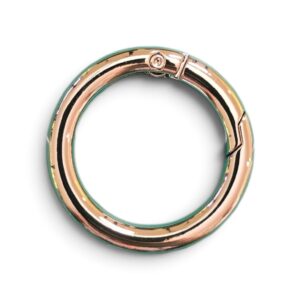 Mousqueton Rond Argent 25 mm par 2