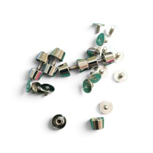 Pied de sac conique argent 10 mm à vis par 10